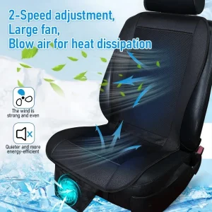 12V Car Seat Cooling Cushion 8 Fan Ventilated Summer Cover