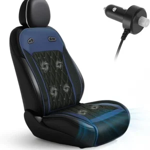 Cooling Car Seat Cover 12V-24V Dual Fan Ventilated Cushion Universal Fit