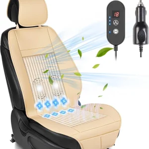 1Pcs Cooling Car Seat Cover Front Seat, 12V-24V Ventilated Cooling Car Seat Cush