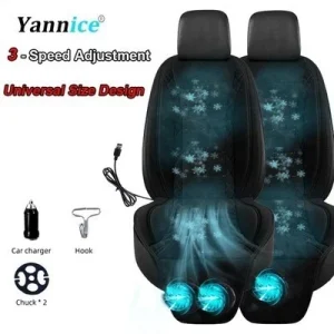 Seat Cooling Cushion Car Ventilated Fan USB 12V 24V 3-Speed