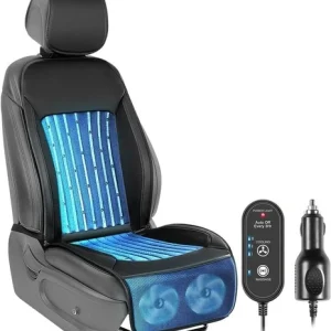 2026 Upgraded Cooling Car Seat Cover Front Seat, 12V-24V Ventilated Cooling Car