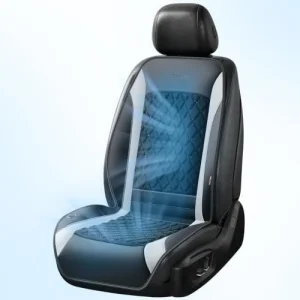 2026 New Cooling Car Seat Cover Front Seat - 12V-24V Air Flow Ventilated Gray-e